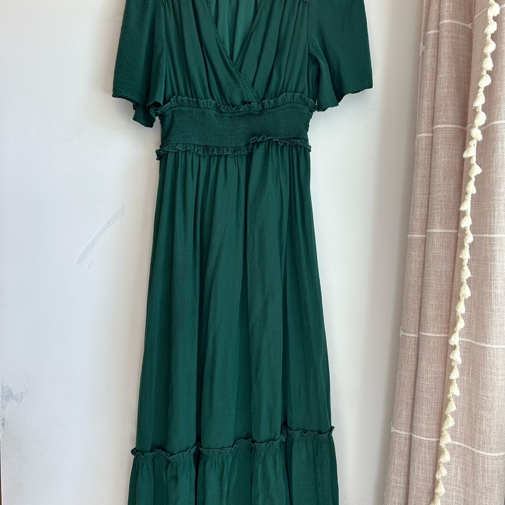 Bohme Emerald Green Maxi Dress